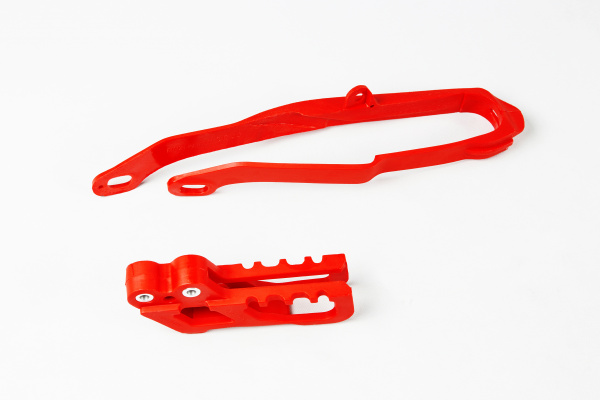 Chain Guide + Swingarm Chain Slider red for Honda CRF 250 X - CR 125 R 2T - CR 250 R 2T - CRF 250 R - CRF 450 R